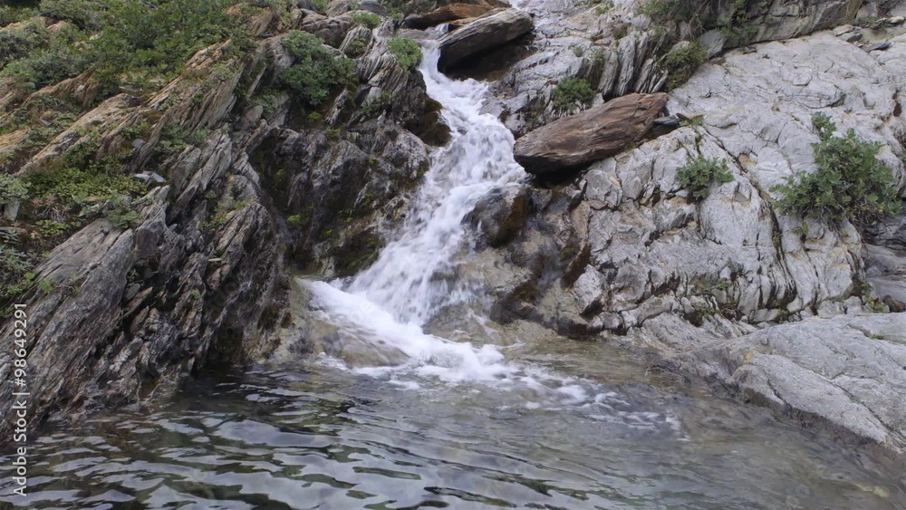 Mountain runoff in Torngat Mountains. Mountain runoff in Torngat Mountains.