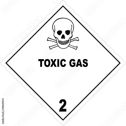 Class 2 Dangerous Goods Warning Label