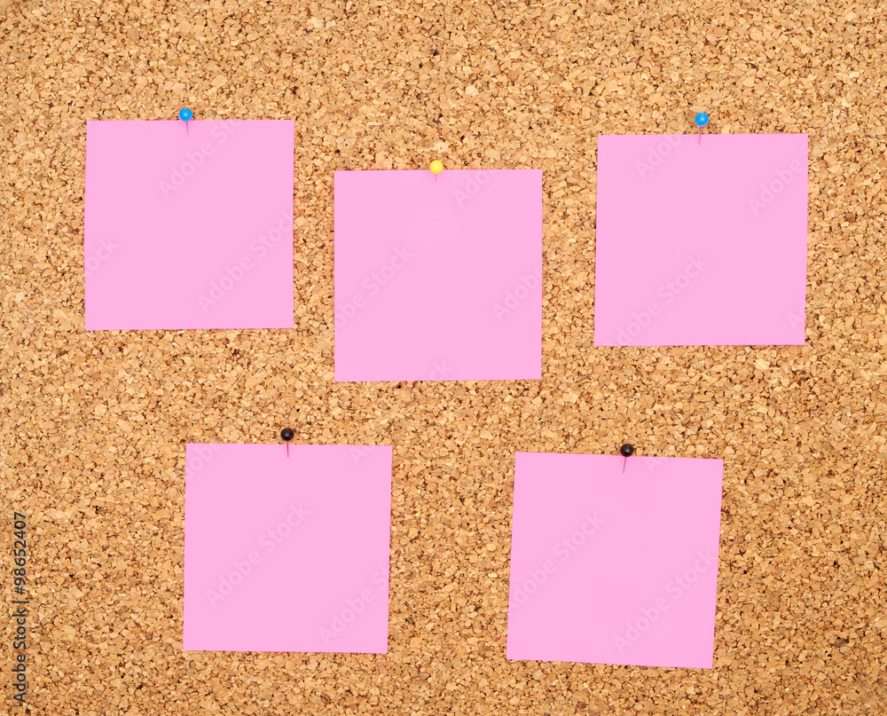Pink sticker notes Pink sticker notes