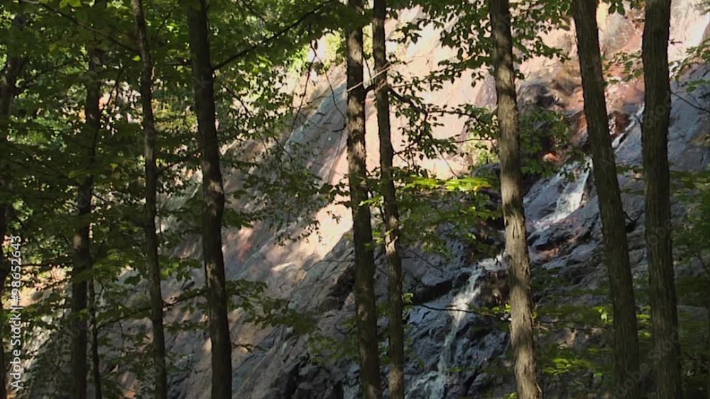 Small waterfall in Luskville Falls Trail, Gatineau. Tilt Small waterfall in Luskville Falls Trail, Gatineau. Tilt