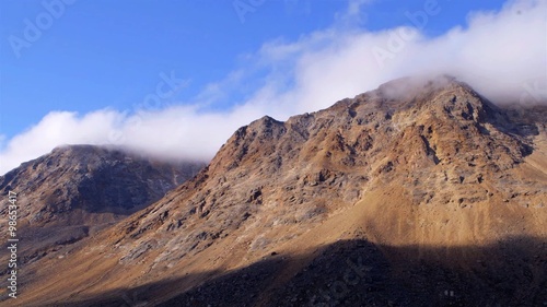 Time-lapse of moving quickly over Torngat Mountains. photo