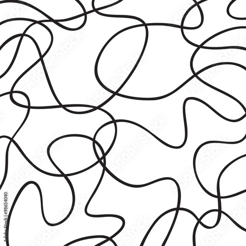 Hand drawn ink line texture. Abstract background pattern, vector illustration.