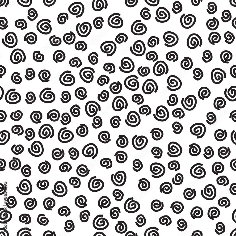 Seamless patterns. Modern stylish ink texture. Cute hand drawn endless pattern background for your design.