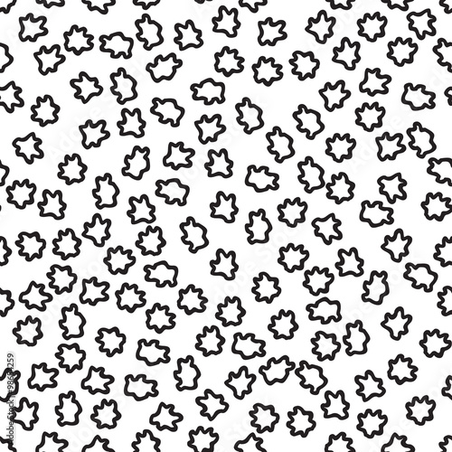 Hand drawn style abstract seamless pattern. Tiling repeat background in black and white.