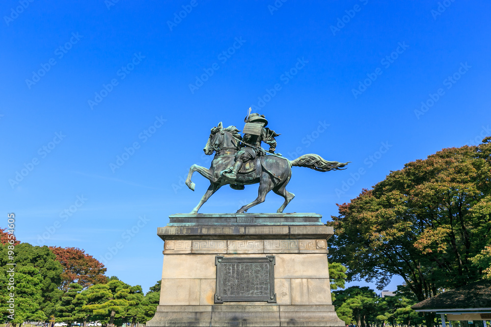 warrior of statue in japan