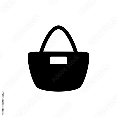 Shopping bag icon. Vector illustration