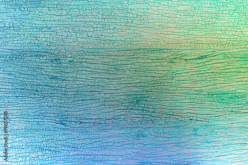Vintage tone of green blue wood for texture or background