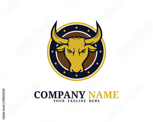 Bull Head Circle Logo