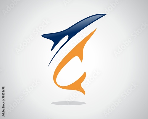 vector dolphin logo