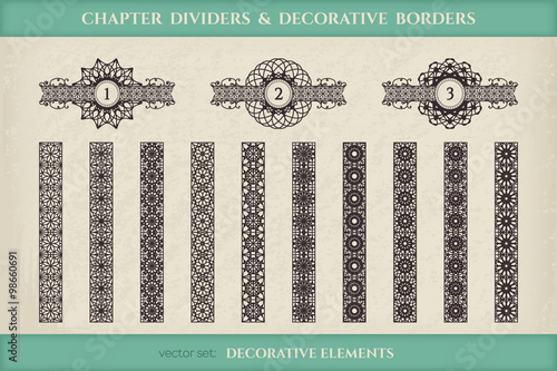 Vector calligraphic design elements