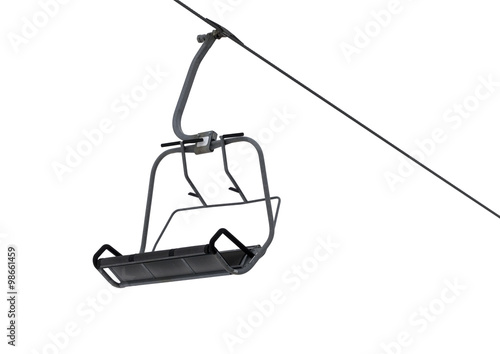Chair-lift isolated on white background