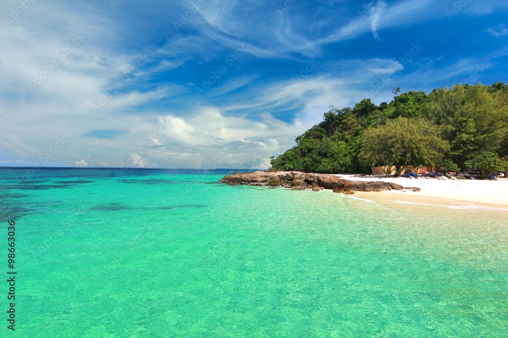 Paradise beach  and  island at  phuket ,Thailand