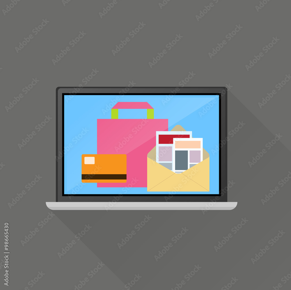 Ecommerce on line business concept Ecommerce on line business concept