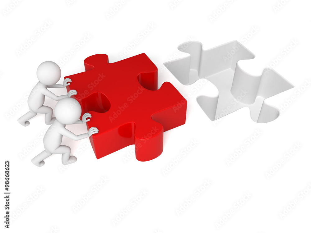 These 3D people are a team These 3D people are a team