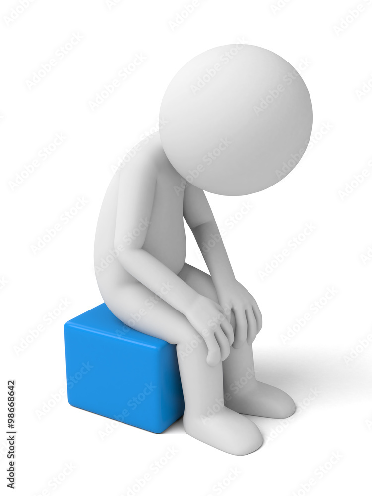 The 3D guy was very depressed The 3D guy was very depressed
