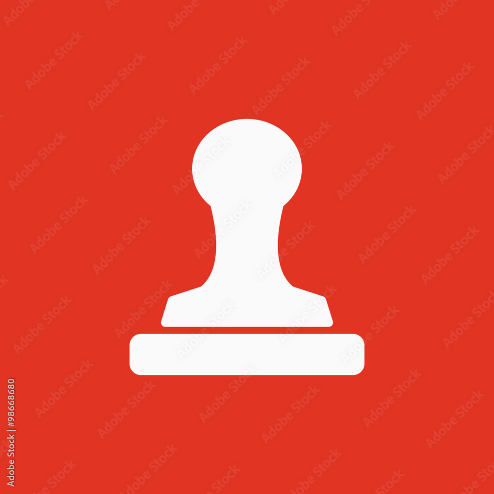 The stamp icon. Cliche symbol. Flat The stamp icon. Cliche symbol. Flat