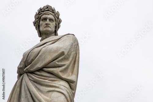 Statua di Dante Alighieri, Piazza Santa Croce, Firenze 