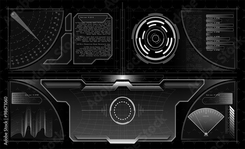 User Interface Elements 4 Grayscale