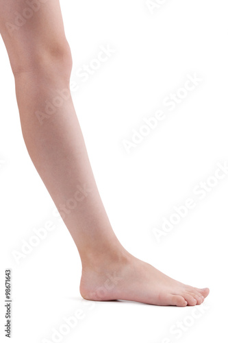 Right foot on a white background © dimedrol68