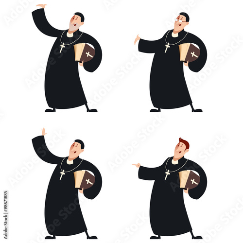 Set of Catholic priests