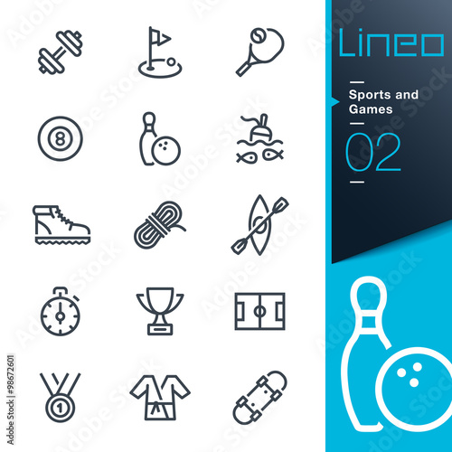 Lineo - Sports and Games line icons