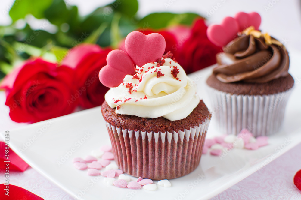 valentine cupcake