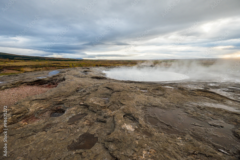 Geothermal icelandic geysir Geothermal icelandic geysir