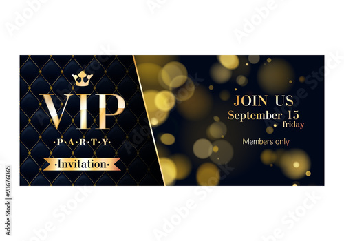 VIP invitation cards premium design templates.