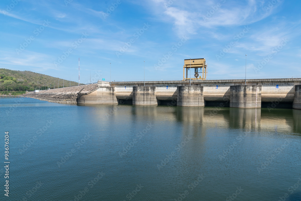 Naklejka premium Dam or barrage.