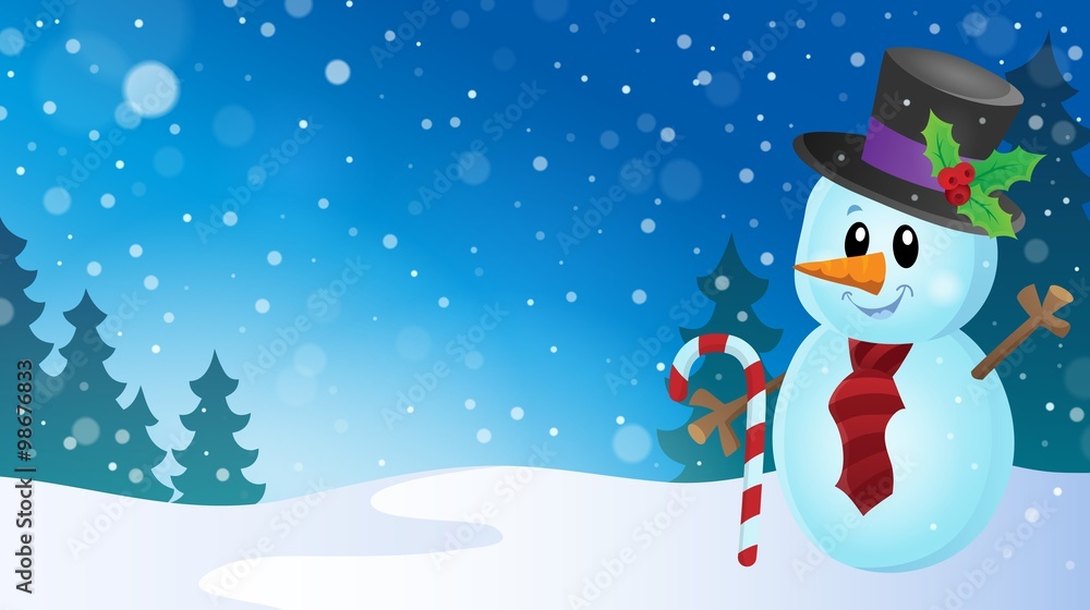 Christmas snowman theme image 9 Christmas snowman theme image 9