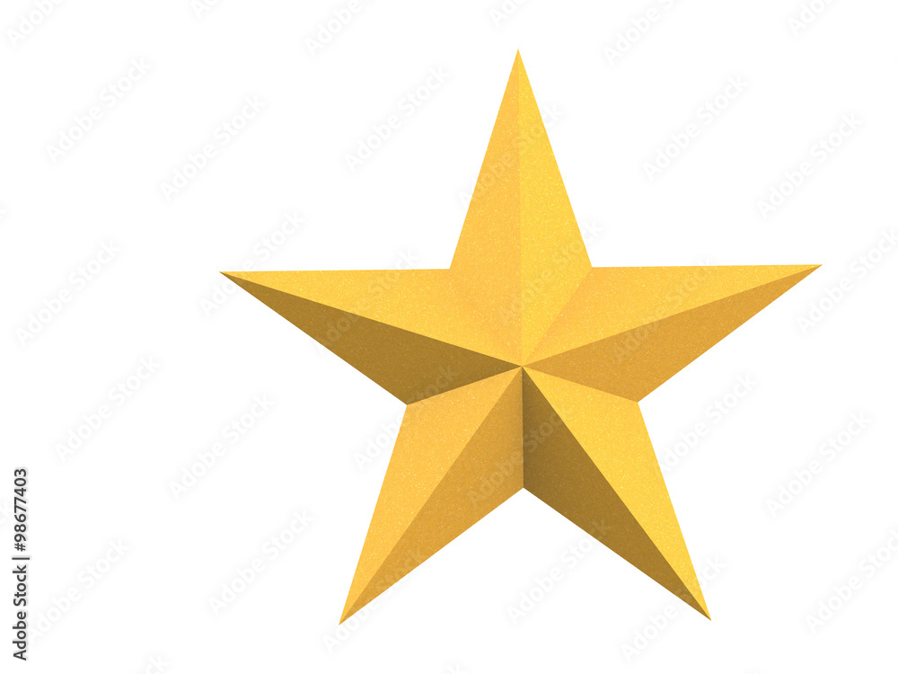 The Christmas star isolated on white background with clipping path The Christmas star isolated on white background with clipping path