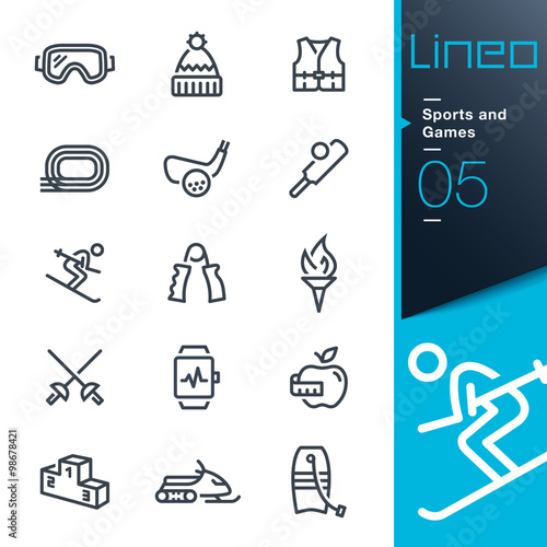 Lineo - Sports and Games line icons