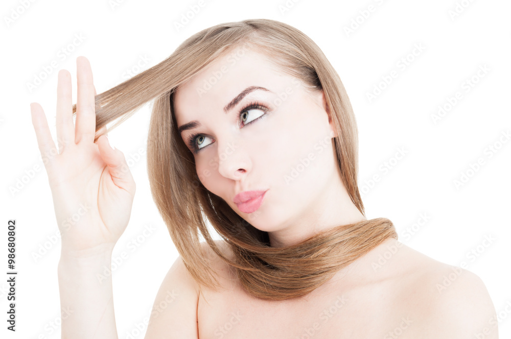 Female model with beautiful skin and hair Female model with beautiful skin and hair