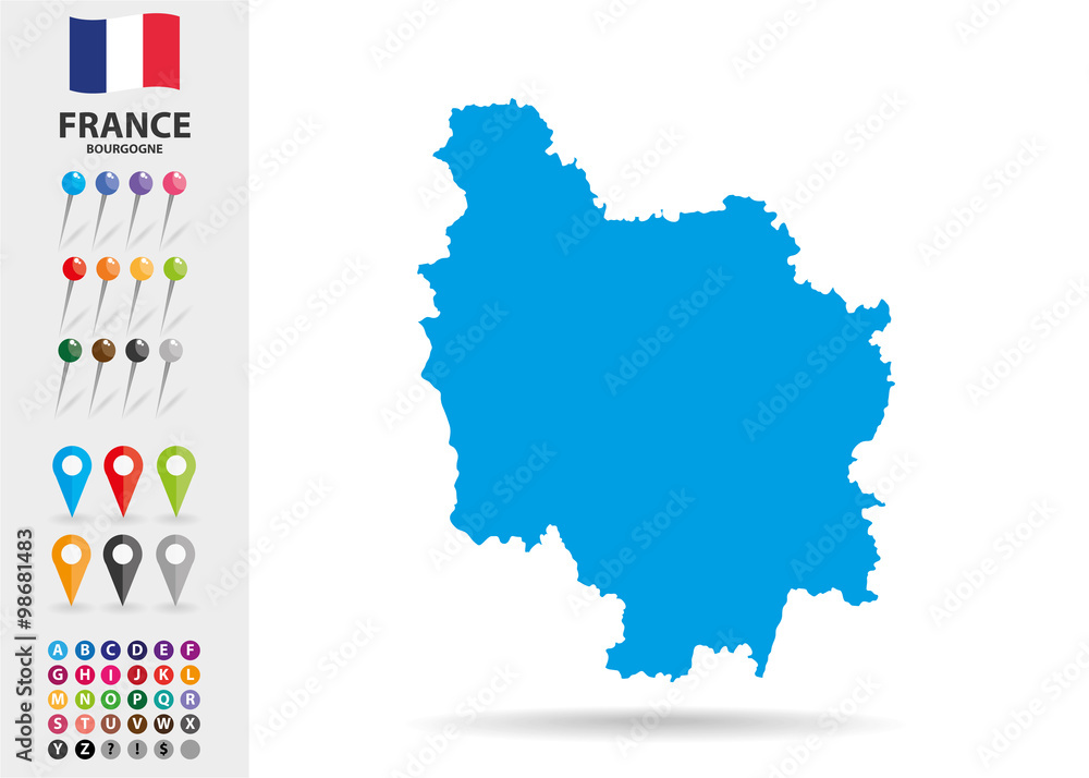 Obraz premium Region of Bourgogne in France Europe