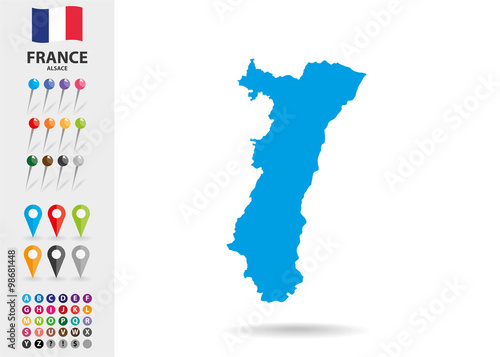 Region of Alsace in France Europe