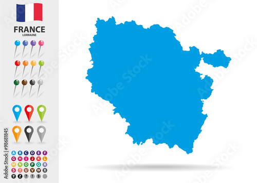 Region of Lorraine in France Europe