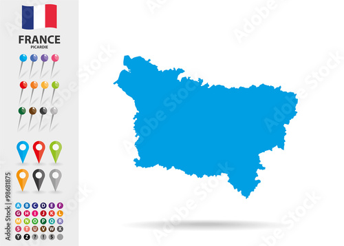 Region of Picardie in France Europe