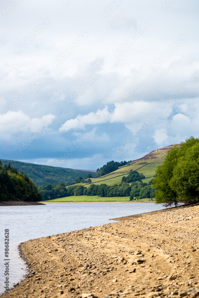 Picturesque View on the Hills near Ladybower Reservoir, Peak Dis