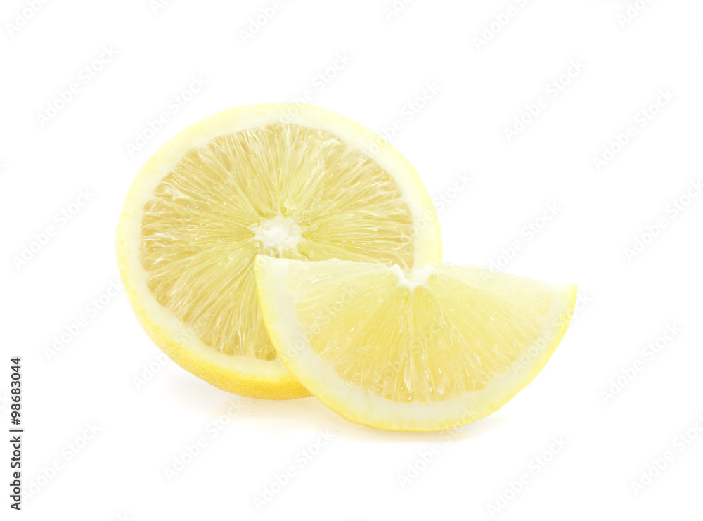 Fresh lemon isolated on white background Fresh lemon isolated on white background