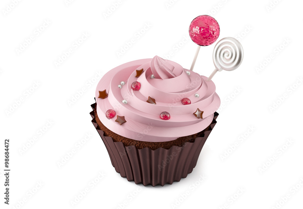 Cupcake on white backgroud Cupcake on white backgroud