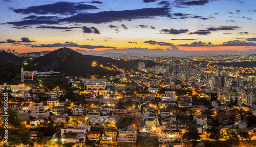 Belo Horizonte by night Brazil.