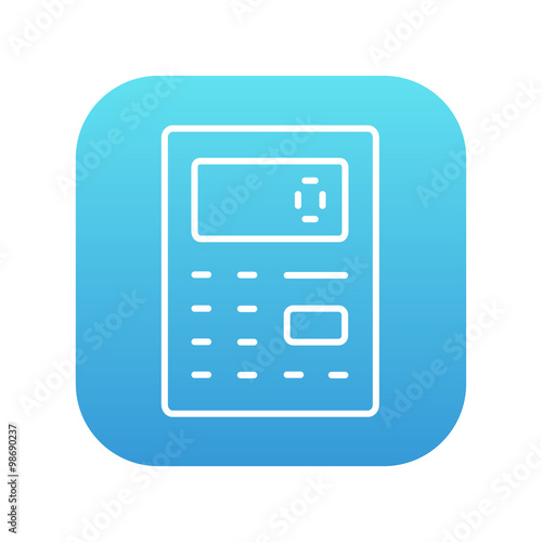 Calculator line icon.