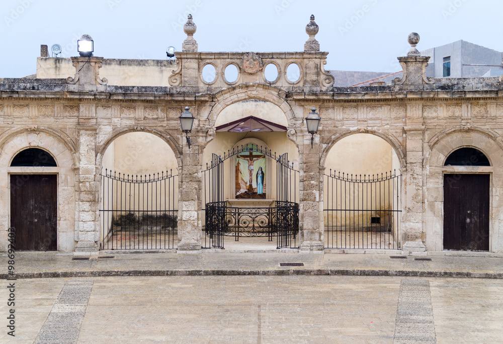 Open gallery of Santa Maria Maggiore in Ispica, Ragusa, Sicily