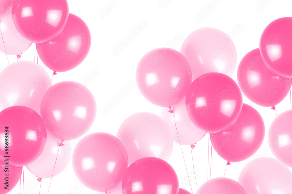 Pink party balloons Pink party balloons