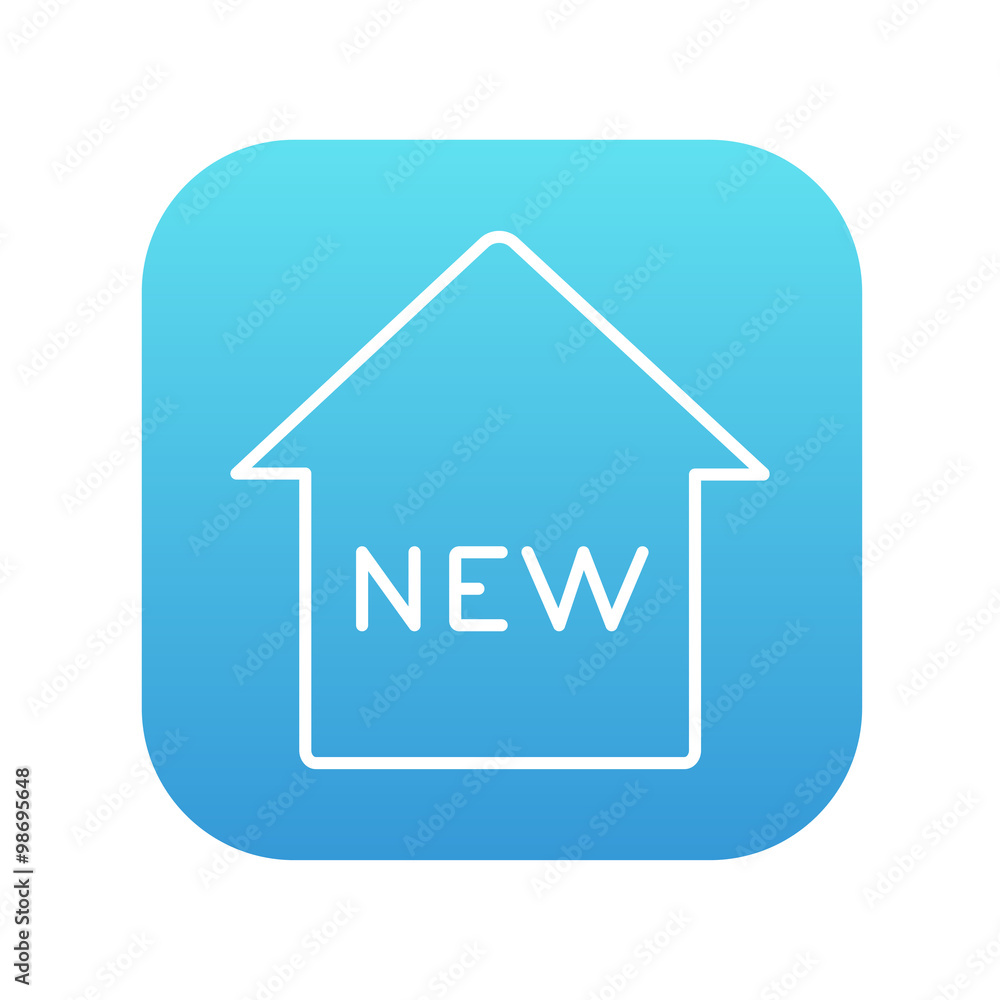 Obraz premium New house line icon.