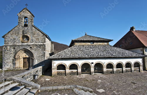 Chapel Santiago and Chapel Sancti Spiritus in Roncevaux village photo