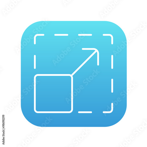 Scalability line icon.