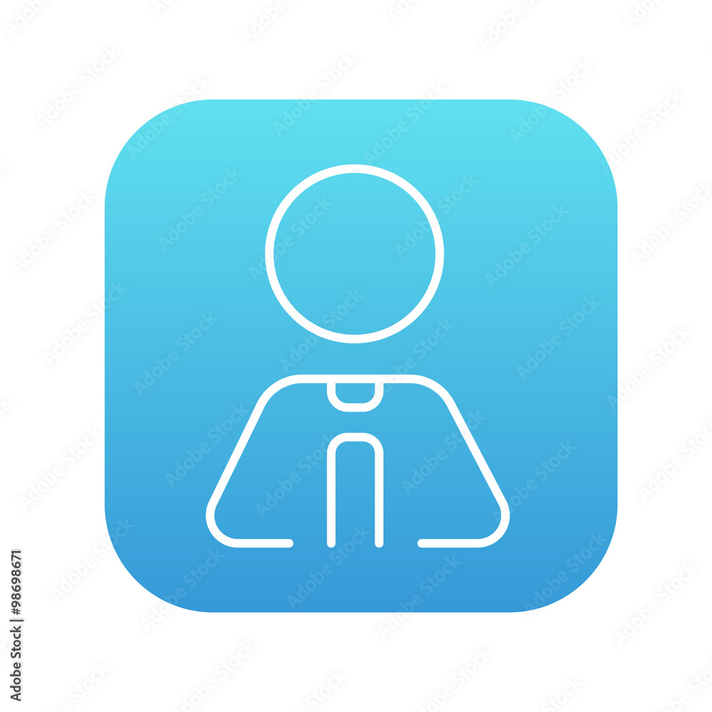 Businessman line icon.