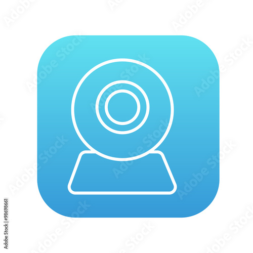 Web camera line icon.
