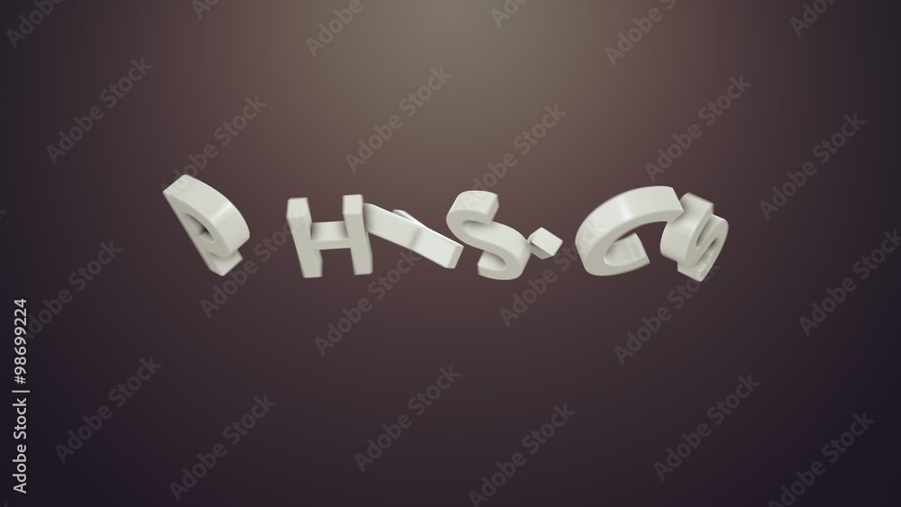 Typography and icon animation presents different areas of human ...